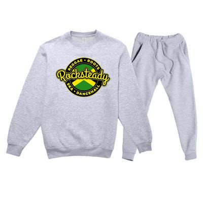 Rocksteady Skinhead Reggae Roots Ska Dancehall Jamaican Premium Crewneck Sweatsuit Set