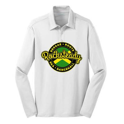 Rocksteady Skinhead Reggae Roots Ska Dancehall Jamaican Silk Touch Performance Long Sleeve Polo