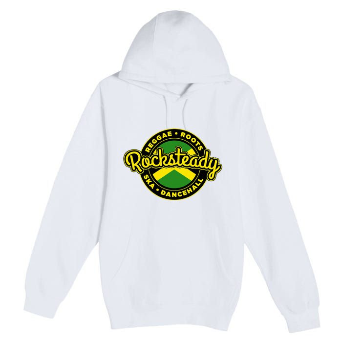 Rocksteady Skinhead Reggae Roots Ska Dancehall Jamaican Premium Pullover Hoodie