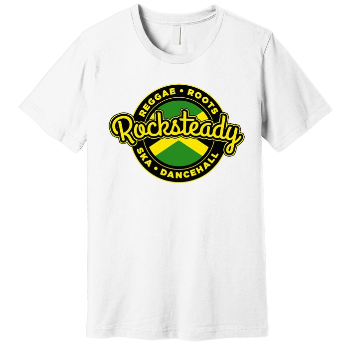 Rocksteady Skinhead Reggae Roots Ska Dancehall Jamaican Premium T-Shirt