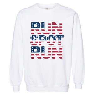 Run Spot Run 2024 Presidential Debate Harris Trump Garment-Dyed Sweatshirt