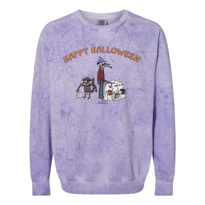 Regular Show Regular Halloween Cute Gift Colorblast Crewneck Sweatshirt