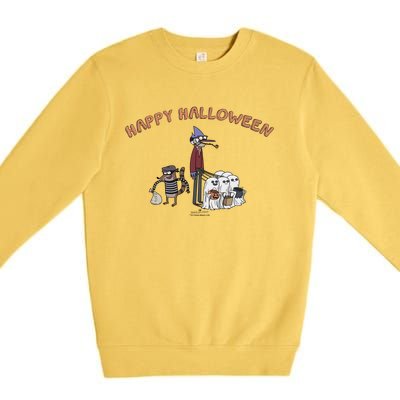 Regular Show Regular Halloween Cute Gift Premium Crewneck Sweatshirt