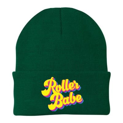 Roller Skate Retro 70s Derby Skater Babe Roller Disco Knit Cap Winter Beanie