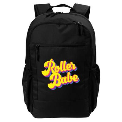 Roller Skate Retro 70s Derby Skater Babe Roller Disco Daily Commute Backpack