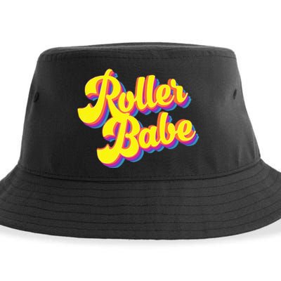 Roller Skate Retro 70s Derby Skater Babe Roller Disco Sustainable Bucket Hat