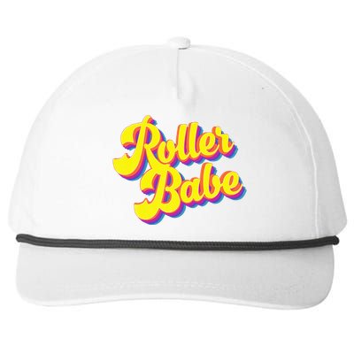 Roller Skate Retro 70s Derby Skater Babe Roller Disco Snapback Five-Panel Rope Hat