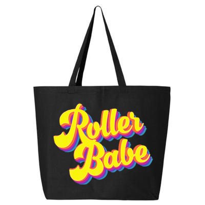 Roller Skate Retro 70s Derby Skater Babe Roller Disco 25L Jumbo Tote