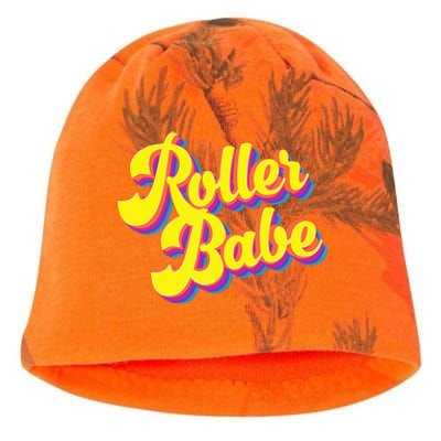 Roller Skate Retro 70s Derby Skater Babe Roller Disco Kati - Camo Knit Beanie