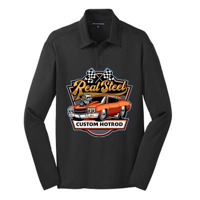 Real Steel Silk Touch Performance Long Sleeve Polo