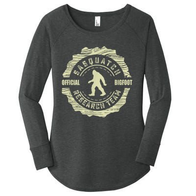 Retro Sasquatch Research Team Vintage Bigfoot Women's Perfect Tri Tunic Long Sleeve Shirt