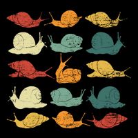 Retro Snail Button