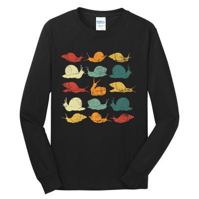 Retro Snail Tall Long Sleeve T-Shirt