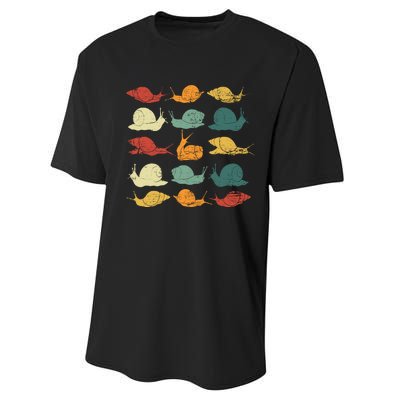 Retro Snail Performance Sprint T-Shirt