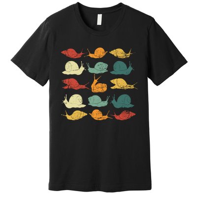 Retro Snail Premium T-Shirt