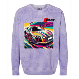 R8 Supercar Colorblast Crewneck Sweatshirt