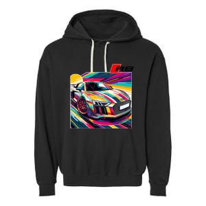 R8 Supercar Garment-Dyed Fleece Hoodie