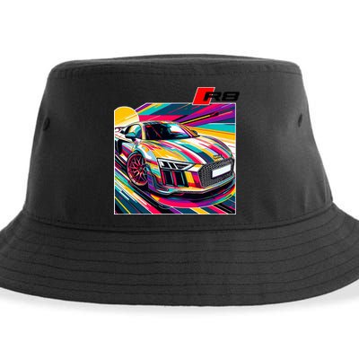 R8 Supercar Sustainable Bucket Hat