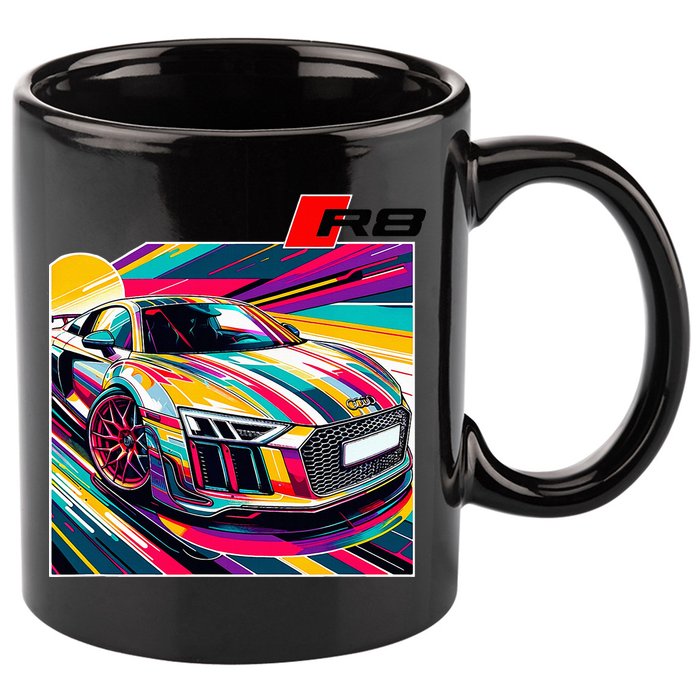 R8 Supercar 11oz C Handle Ceramic Mug
