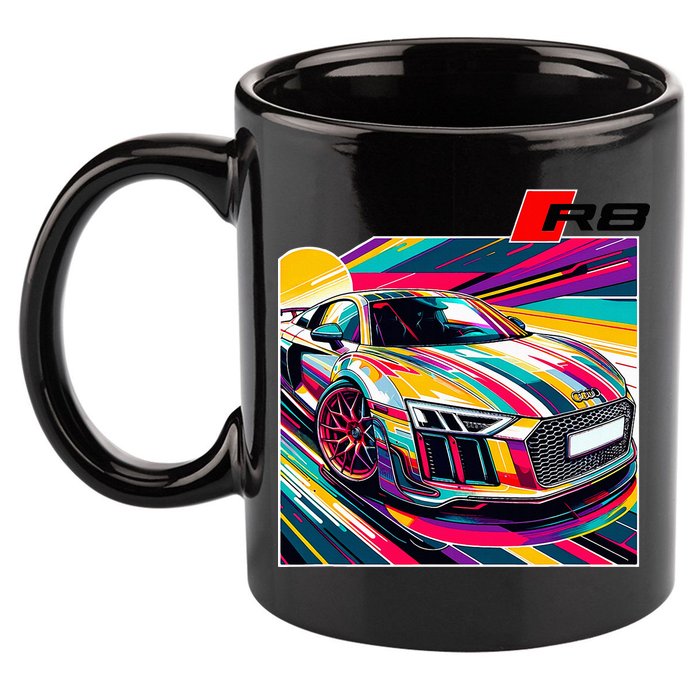 R8 Supercar 11oz C Handle Ceramic Mug