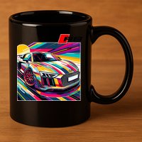 R8 Supercar 11oz C Handle Ceramic Mug