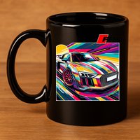 R8 Supercar 11oz C Handle Ceramic Mug