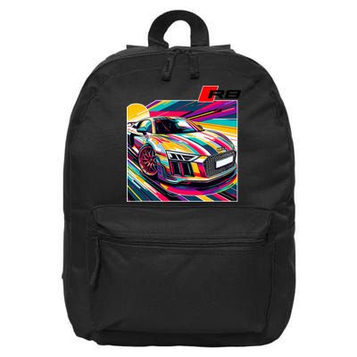 R8 Supercar 16 in Basic Backpack