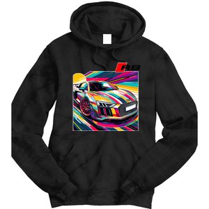 R8 Supercar Tie Dye Hoodie