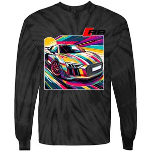 R8 Supercar Tie-Dye Long Sleeve Shirt