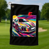 R8 Supercar Golf Towel