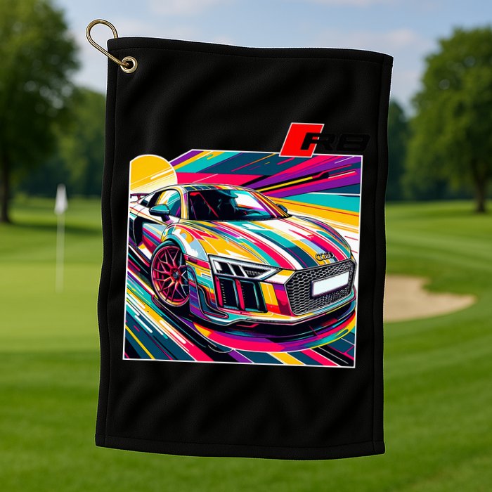 R8 Supercar Golf Towel