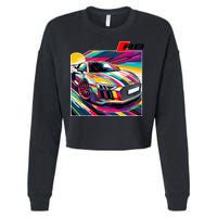 R8 Supercar Cropped Pullover Crew
