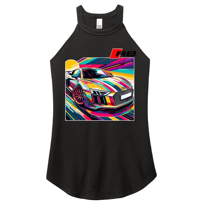 R8 Supercar Women's Perfect Tri Rocker Tank