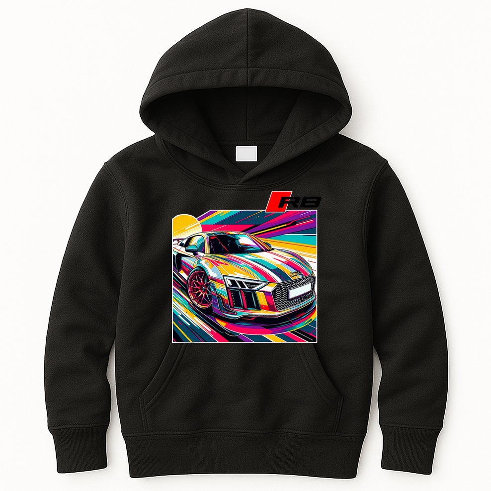 R8 Supercar Kids Hoodie