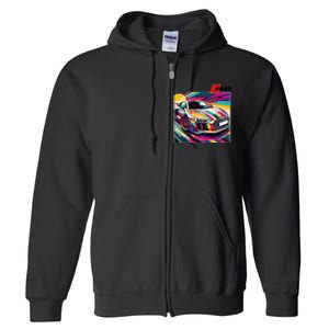 R8 Supercar Full Zip Hoodie