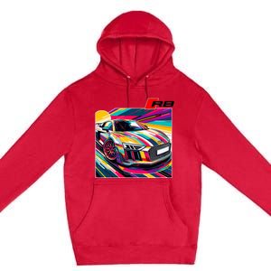 R8 Supercar Premium Pullover Hoodie