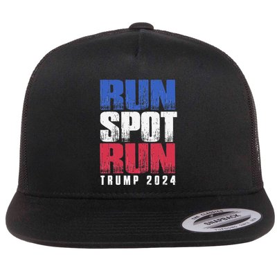 Run Spot Run Run Spot Run Gift Flat Bill Trucker Hat