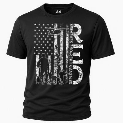 R.E.D. Soldiers Remember Everyone Deployed Military Support Cooling Performance Crew T-Shirt