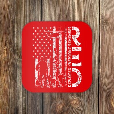 R.E.D. Soldiers Remember Everyone Deployed Military Support Coaster