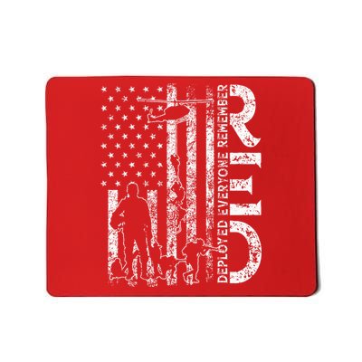 R.E.D. Soldiers Remember Everyone Deployed Military Support Mousepad
