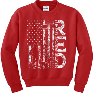 R.E.D. Soldiers Remember Everyone Deployed Military Support Kids Sweatshirt