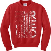 R.E.D. Soldiers Remember Everyone Deployed Military Support Kids Sweatshirt