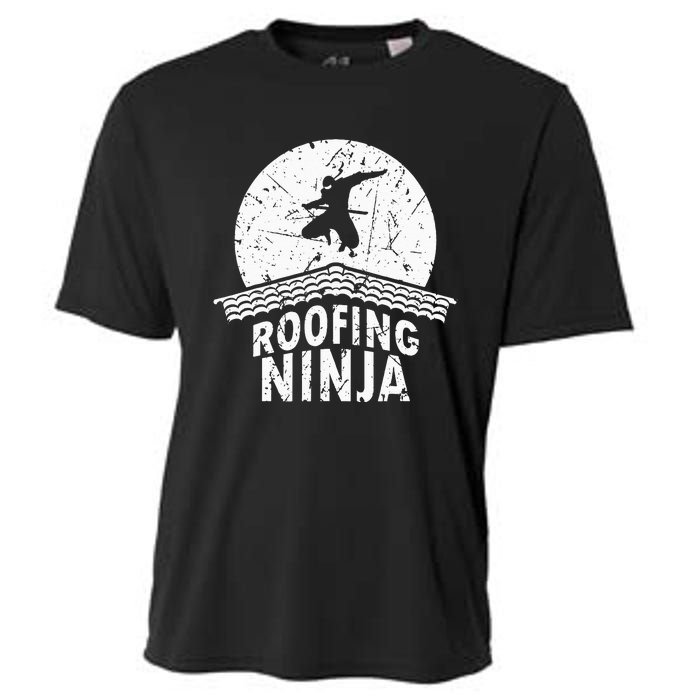 Roofing Slating Roofer Slater Wo I Funny Ninja Gift Cooling Performance Crew T-Shirt