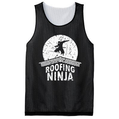 Roofing Slating Roofer Slater Wo I Funny Ninja Gift Mesh Reversible Basketball Jersey Tank