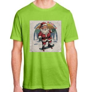 Retro Skibid.I Rizzmas Funny Santa Clause Skating Board Adult ChromaSoft Performance T-Shirt