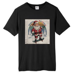 Retro Skibid.I Rizzmas Funny Santa Clause Skating Board Tall Fusion ChromaSoft Performance T-Shirt