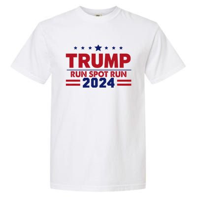 Run Spot Run Funny Donald Trump Debate Quote 2024 Kamala Garment-Dyed Heavyweight T-Shirt