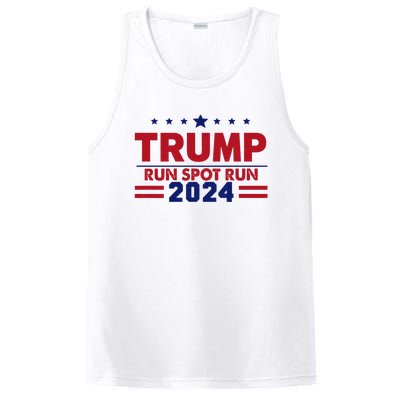 Run Spot Run Funny Donald Trump Debate Quote 2024 Kamala PosiCharge Competitor Tank