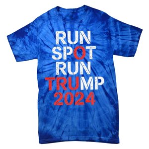 Run Spot Run 2024 Trump Debate Tie-Dye T-Shirt