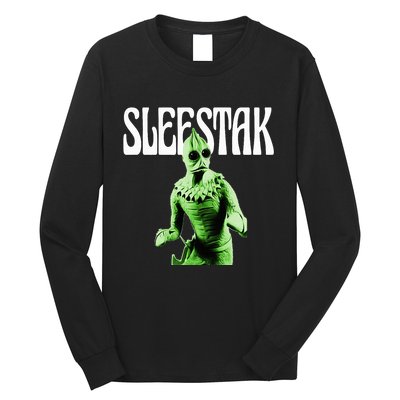 Retro Sleestak Reptilian Alien Graphic Long Sleeve Shirt